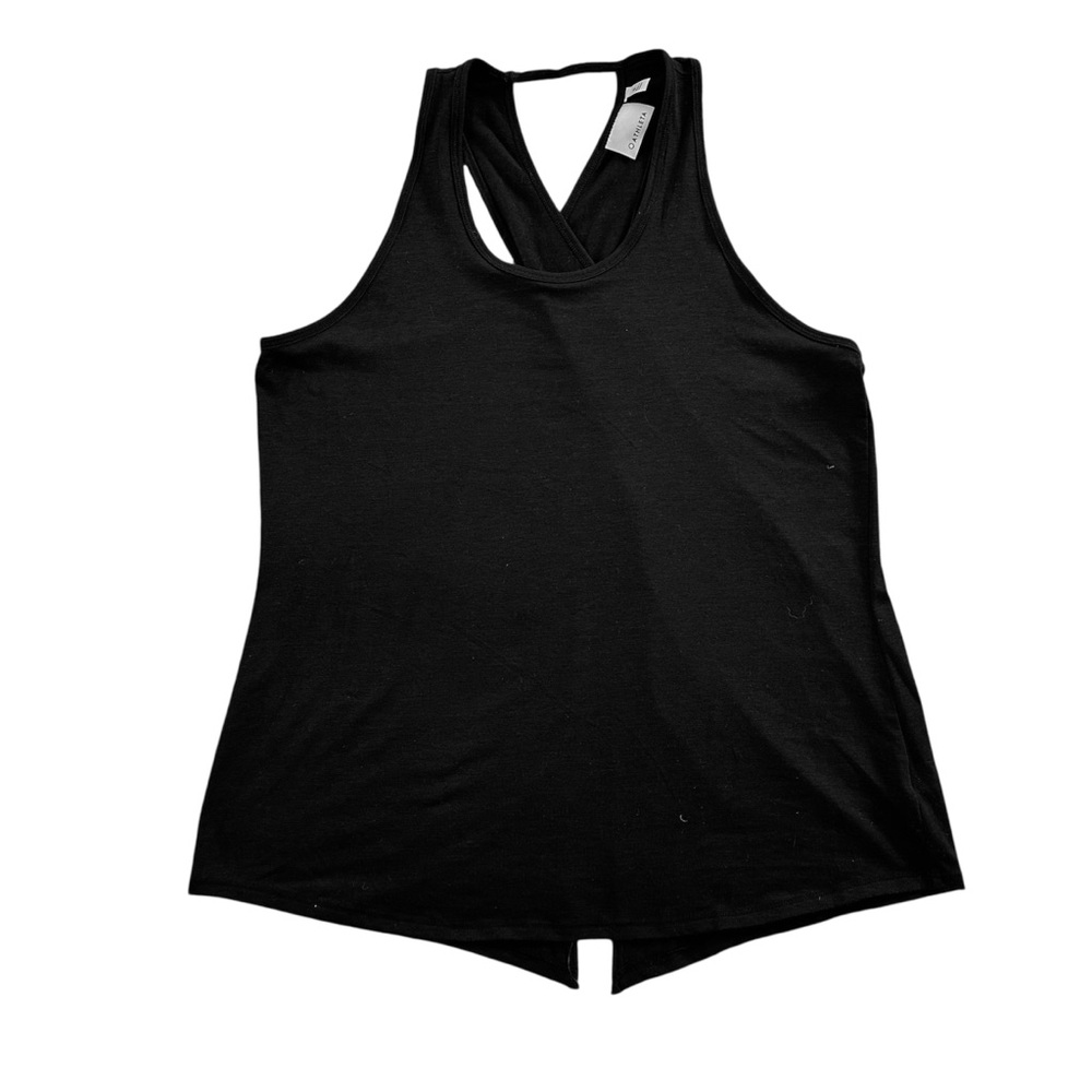 Athleta Black Criss Cross Open Back Tank Top Size S